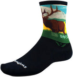 Swiftwick Vision Impression National Park Crew Socks - 6", Rocky Mountains, Large