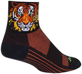 Easy Tiger 3" Socks, 9-13, Black/Orange