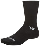 ASPIRE TWO QUARTER CREW SOCKS LARGE BLACK