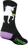 SockGuy Crew Unicorn Magic Socks - 6", Black, Large/X-Large