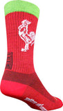 SockGuy Sriracha Wool Socks - 8", Red, Large/X-Large
