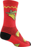 SockGuy Crew Taco Socks - 6", Red, Large/X-Large