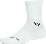 ASPIRE FOUR QUARTER CREW HIGH SOCKS MEDIUM WHITE (d) (Send 848-326)