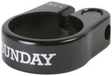 Sunday Slim Seatpost Clamp - 1-1/8", Bolt-On, Black