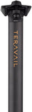 Teravail Stratum Carbon Seatpost - 27.2 x 400mm, 0mm Offset, Black