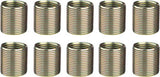 Unior Proprietary Crank Repair Pedal Thread Inserts for Right Crankarm, 9/16": 10 Pack, Brass
