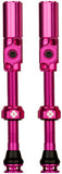Big Bore Hybrid Tubeless Valve, 75mm, Pair - Pink  NLS