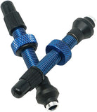 Tubeless Presta Valve Stem, 40mm, Pair, Blue  NLS
