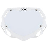 Box Two Number Plate, White - Small