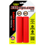 MTB Ribbed Chunky Silicone Grips, Red