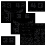 Custom Decal Kit, Stealth Black