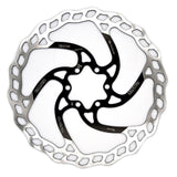 180mm Rotor, 6-Bolt , 1.8mm, Black/Silver