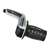 Centera Twist 9sp Rear Shifter, 2:1, Silver/Black