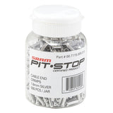 Cable Crimps, Brake, 1.8mm, Silver 500/Count