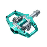 HT Components T2 Pedals - Dual Sided Clipless with Platform, Aluminum, 9/16", Royal Blue