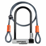 Kryptolok Standard U-Lock w/ Flex Cable, 4"x9", 12.7mm