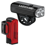 Lezyne Macro Drive 1400+ / Strip Drive Pro 400+ Pair Light Set