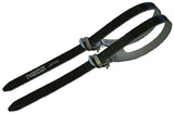 LEATHER fit-a-sprit TOE STRAPS W/DBBL STRAP BLK