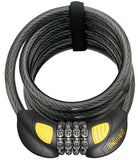 Doberman Glo-Combo Cable Lock, 1828mm x 12mm