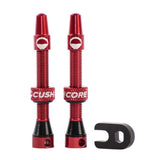CushCore Tubeless Presta Valve Set - 44mm, Red
