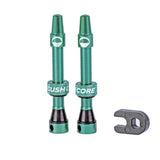 CushCore Tubeless Presta Valve Set - 44mm, Turquoise