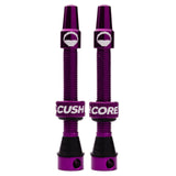 CushCore Tubeless Presta Valve Set - 44mm, Purple