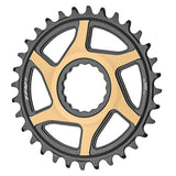 Boost 3mm Offset Chainring, 30T - Black/Gold