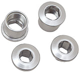 TruVativ Aluminum Chainring Bolt Set for Double plus Inner, Silver, 10 hex bolts and 5 hex nuts
