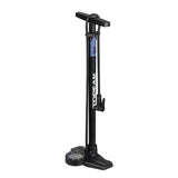 Topeak Joeblow Roadie Ex Floor Pump - Steel Barrel / Plastic Base, 3.5" Base Mount Gauge, 160 Psi /11 Bar, Smarthead, Black/Blue