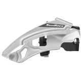 SunRace M300 Front Derailleur - 7/8-Speed, Triple, Dual Pull, 34.9/31.8/28.6mm Clamp Band, Silver