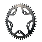 5x110BCD CX/Road (Flat Top) Chainring, 46T, Black