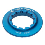 Center Lock Rotor Lockring, Internal Spline, Blue