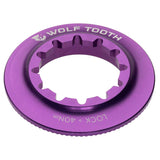Center Lock Rotor Lockring, Internal Spline, Ultraviol