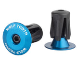 Alloy Bar End Plugs - Blue
